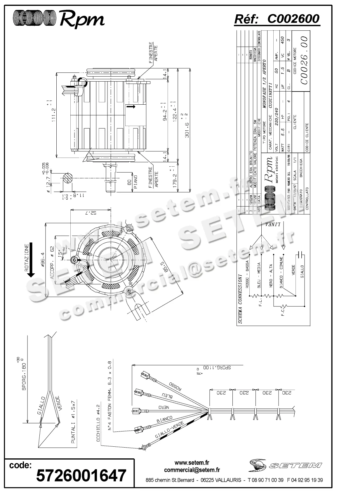 5726001647-MOTEUR RPM C002600