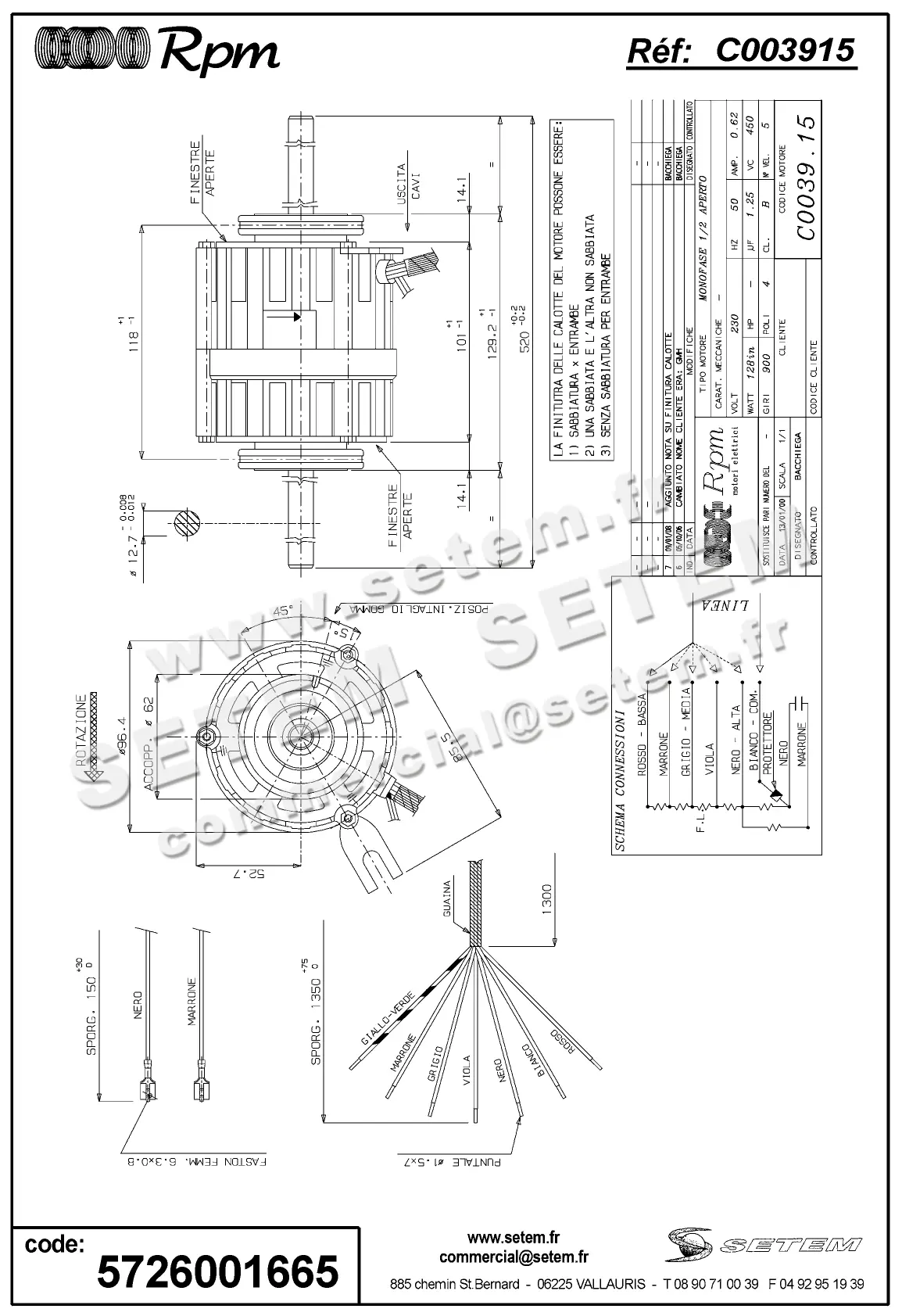 5726001665-MOTEUR RPM C003915
