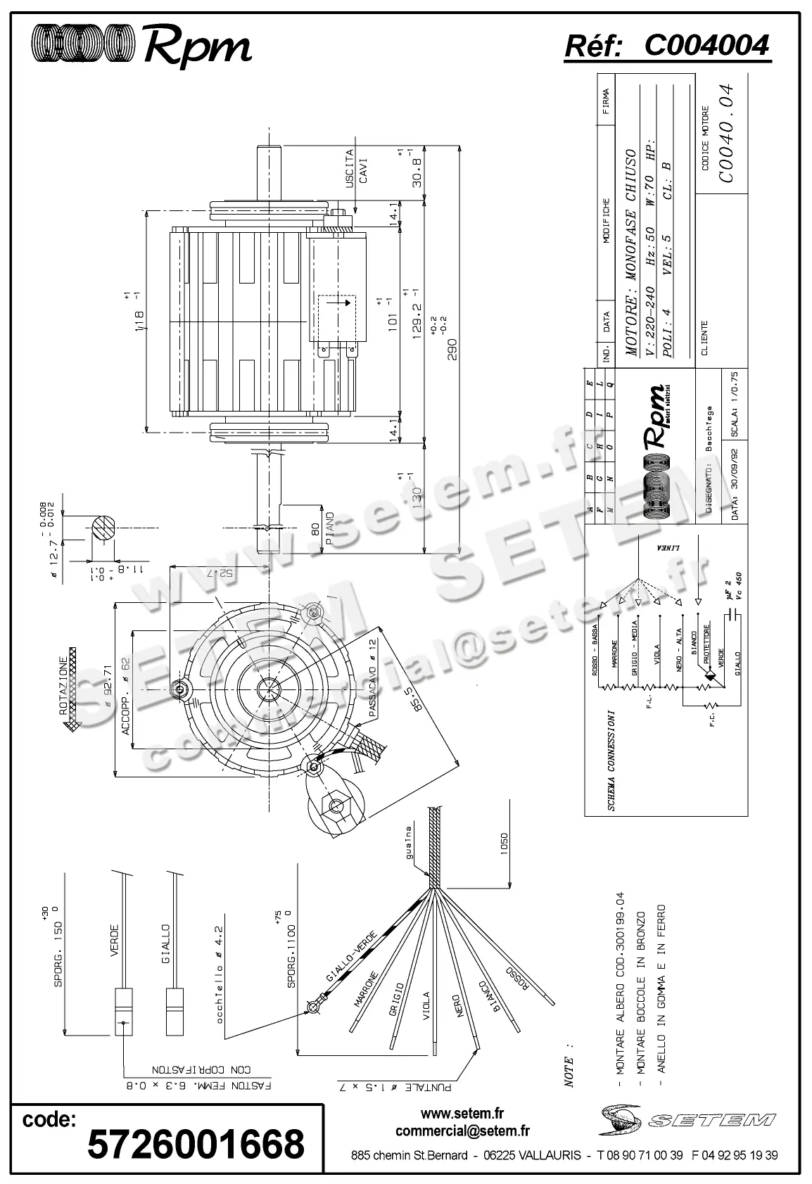 5726001668-MOTEUR RPM C004004