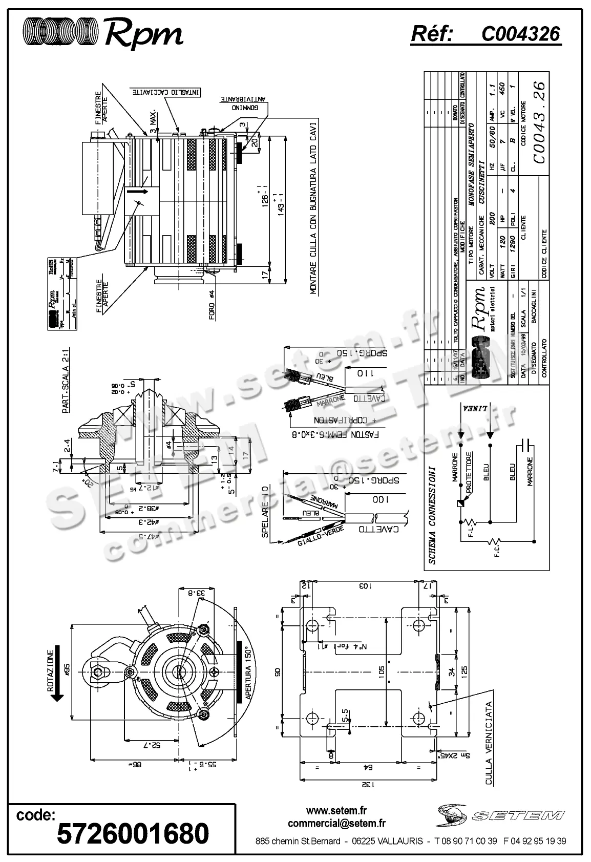 5726001680-MOTEUR RPM C004326