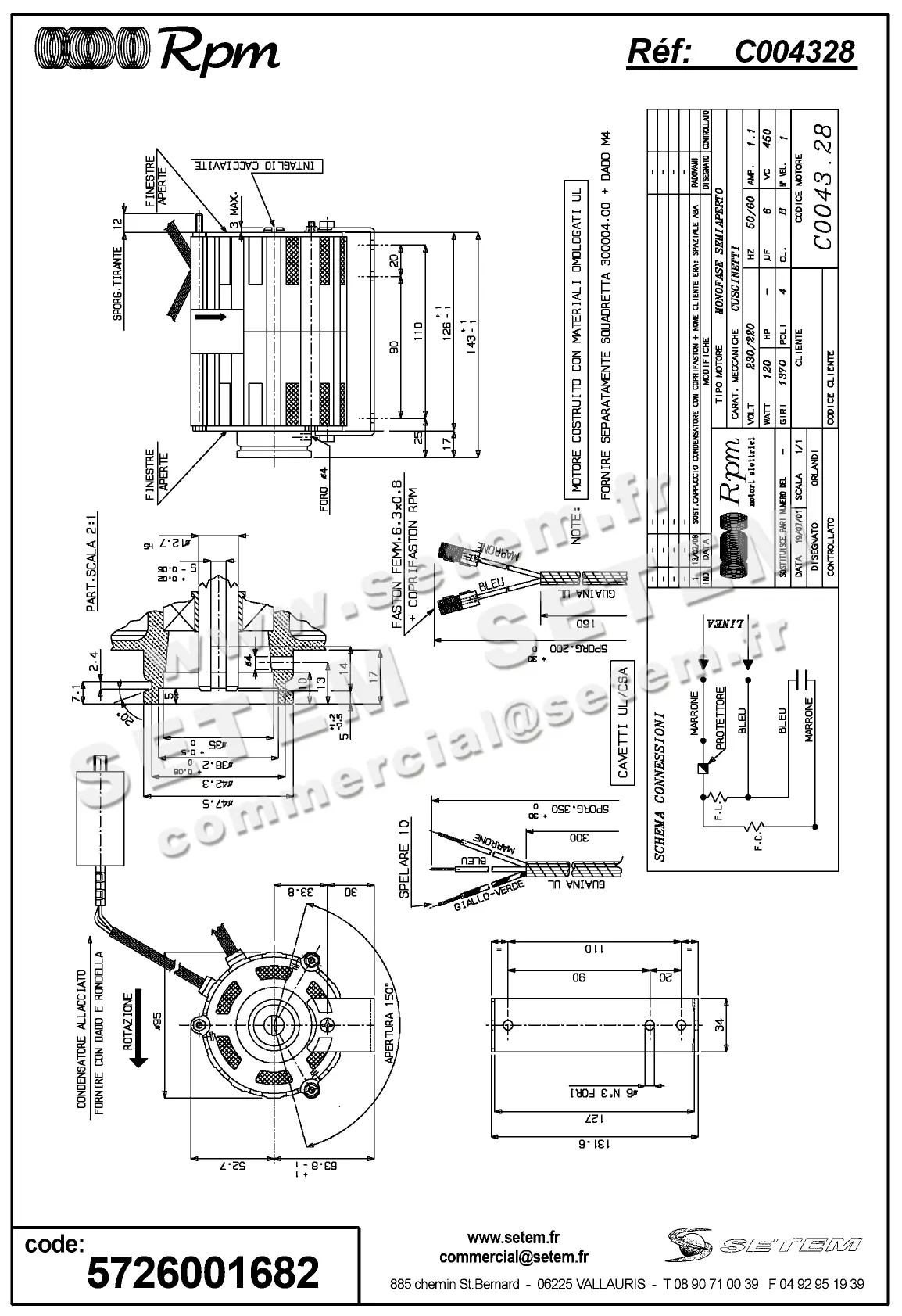 5726001682-MOTEUR RPM C004328