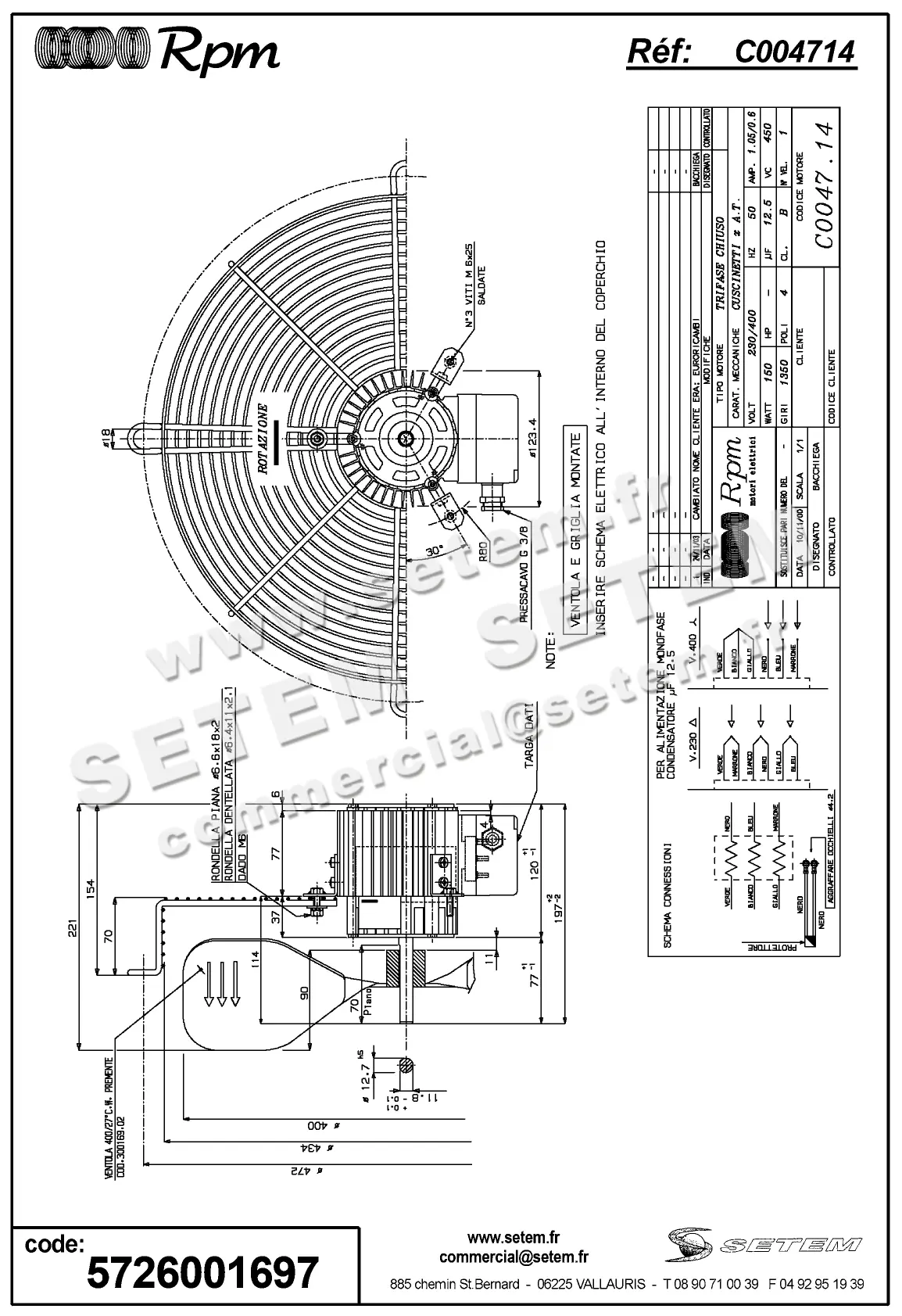 5726001697-MOTEUR RPM C004714