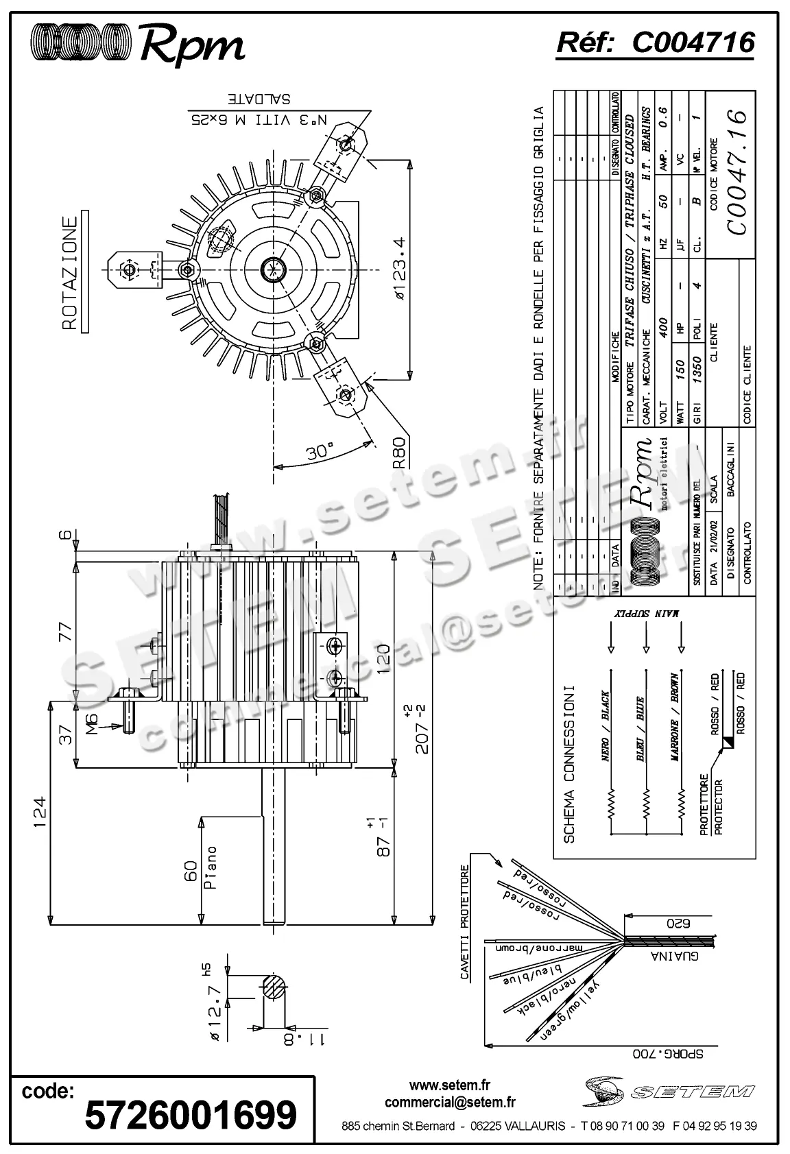 5726001699-MOTEUR RPM C004716 2