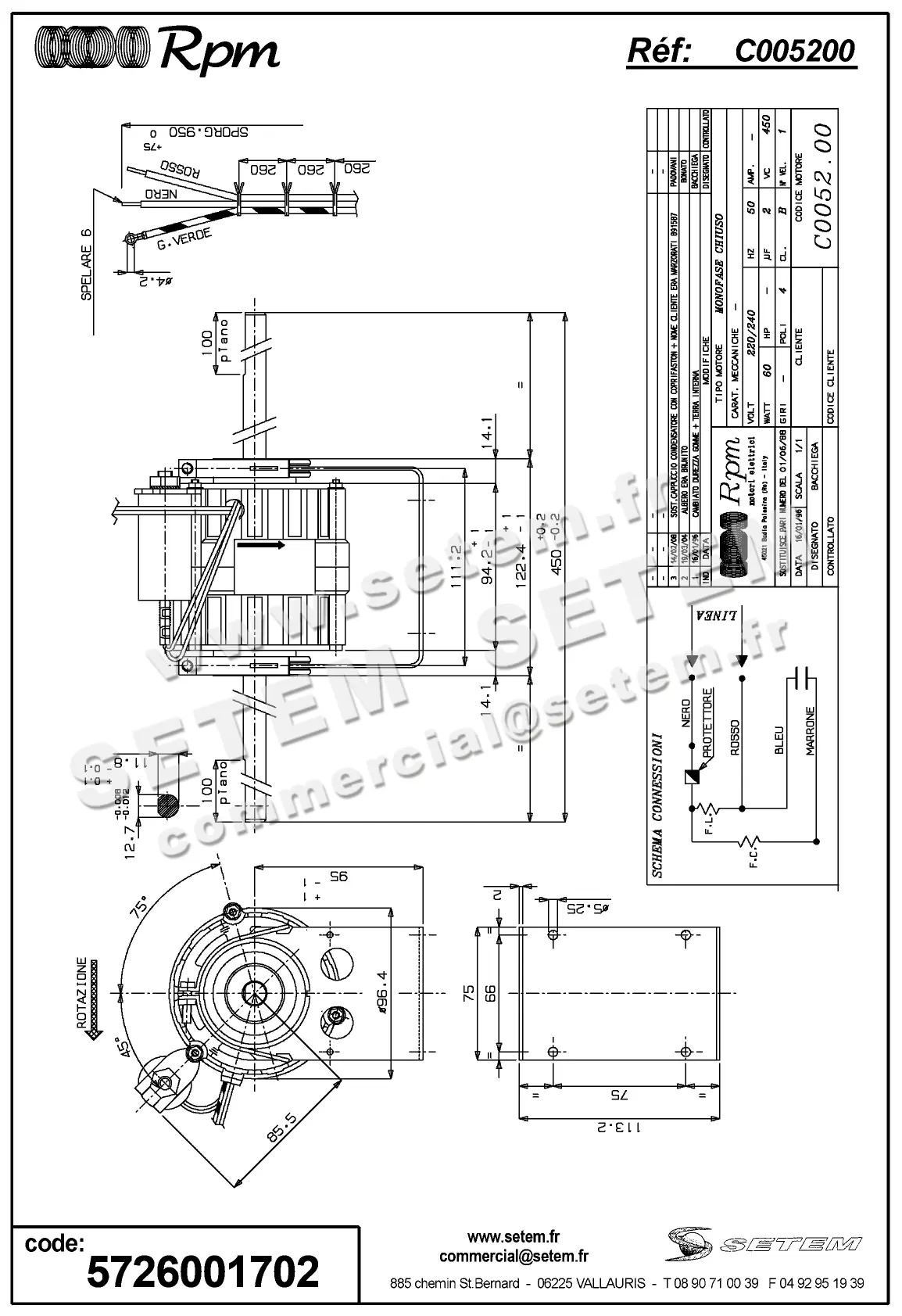 5726001702-MOTEUR RPM C005200