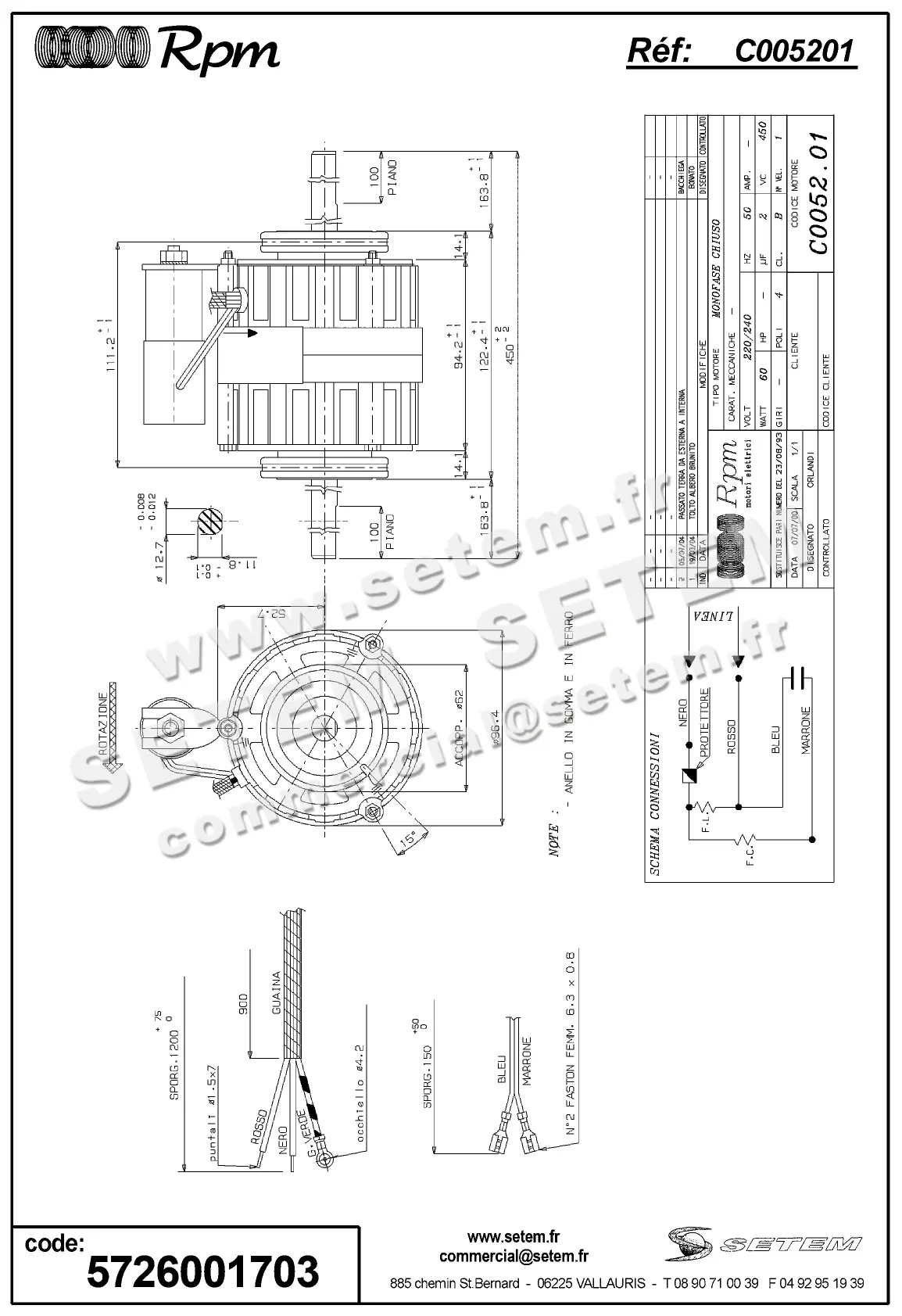 5726001703-MOTEUR RPM C005201