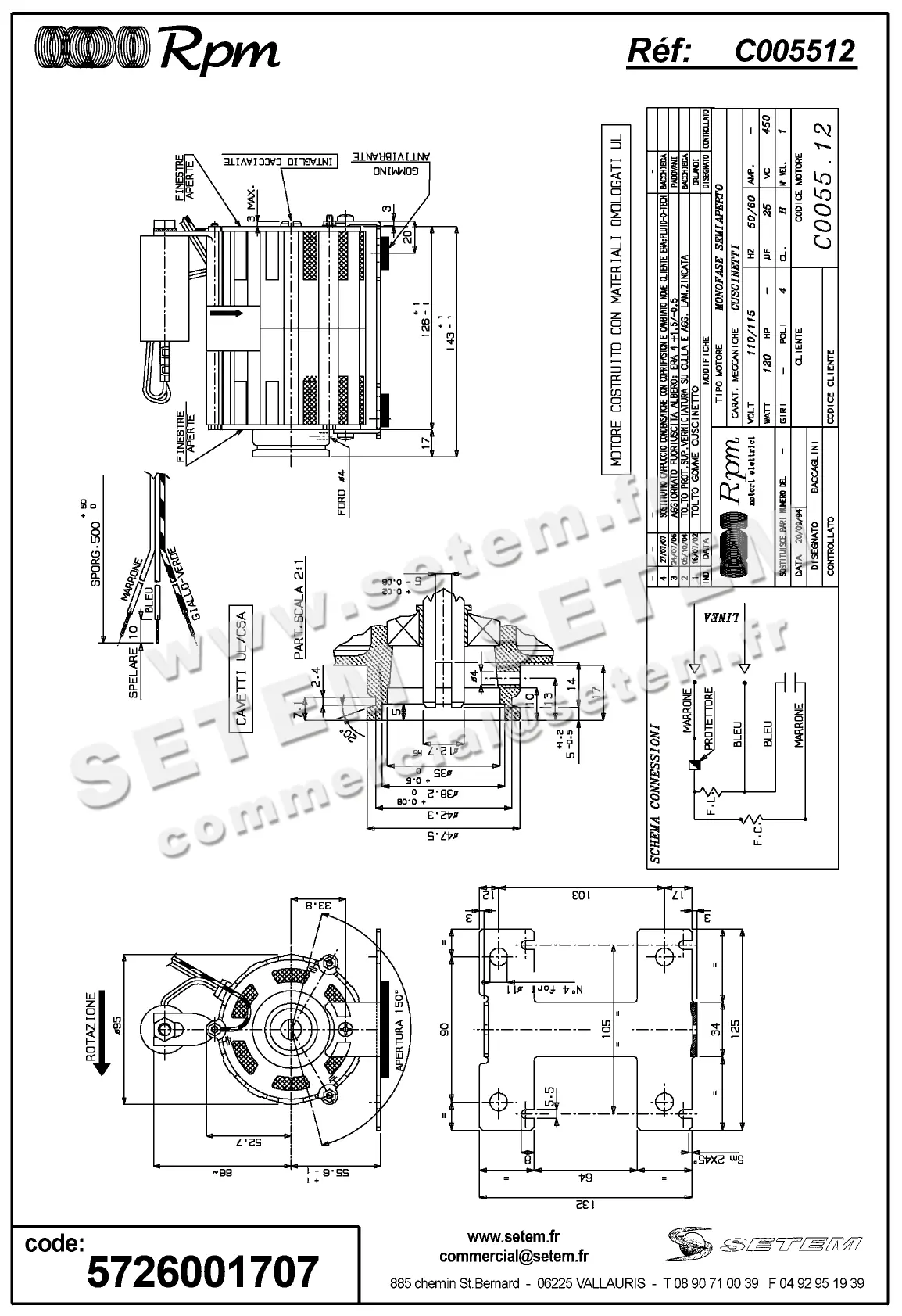 5726001707-MOTEUR RPM C005512