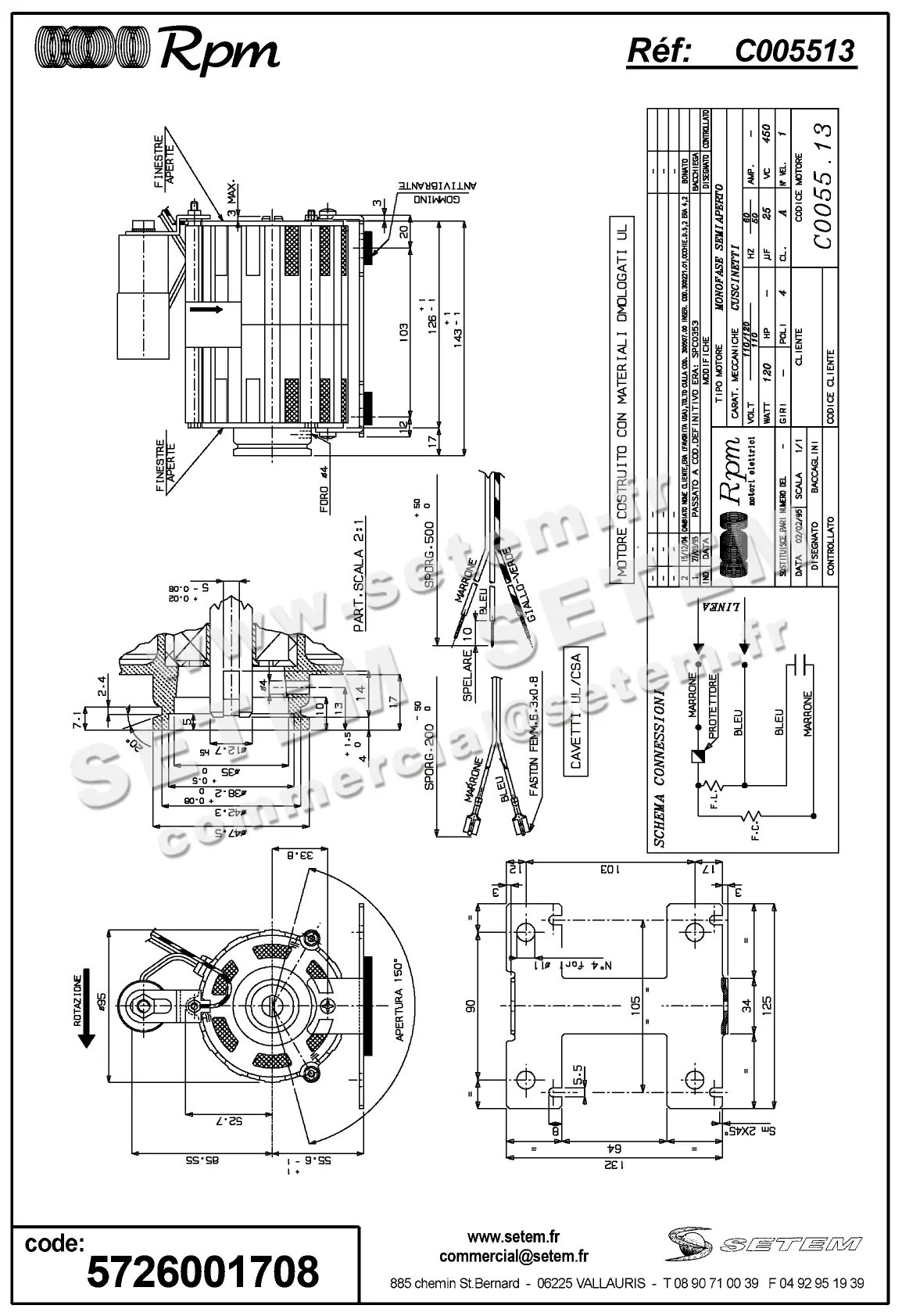 5726001708-MOTEUR RPM C005513
