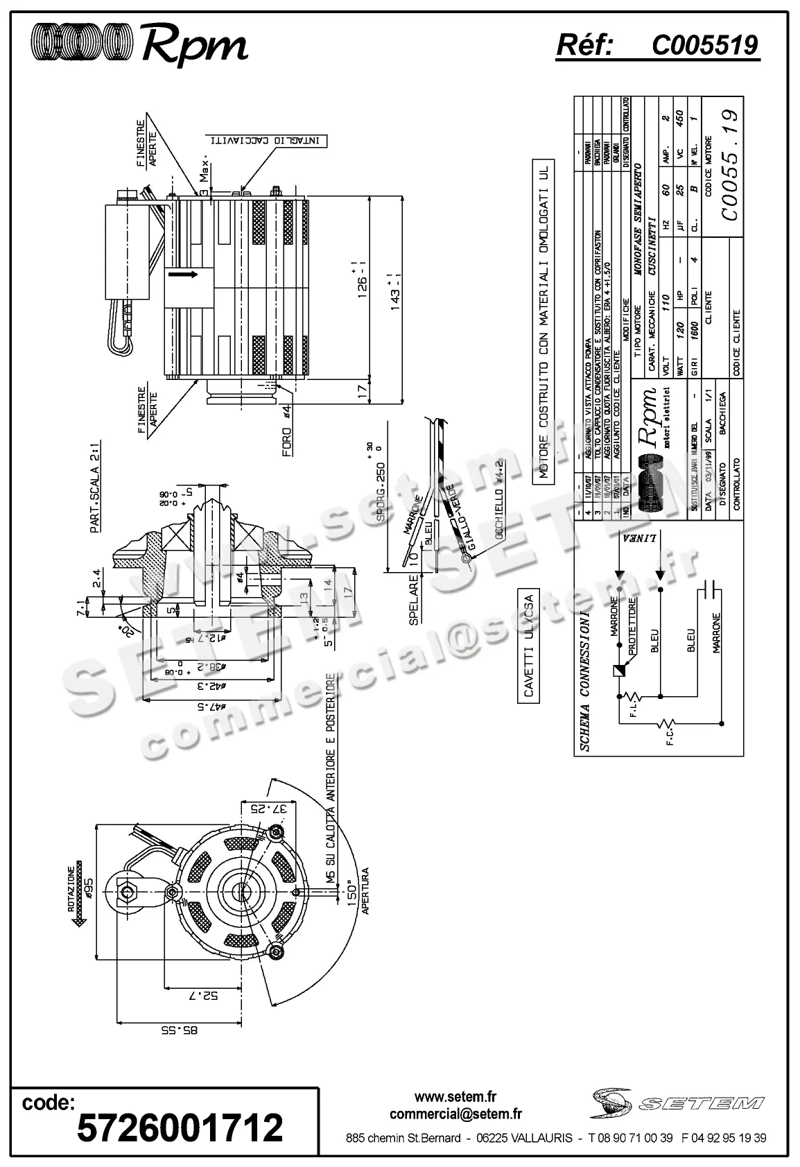 5726001712-MOTEUR RPM C005519