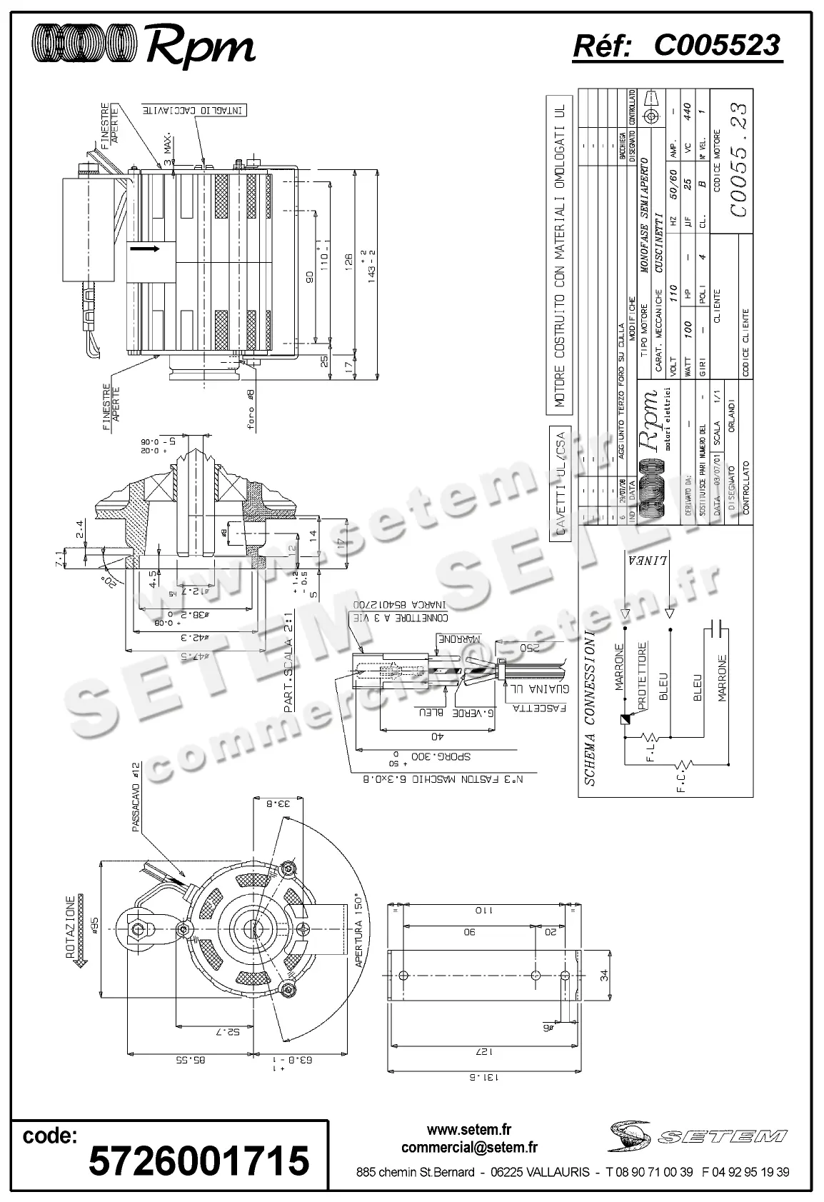 5726001715-MOTEUR RPM C005523