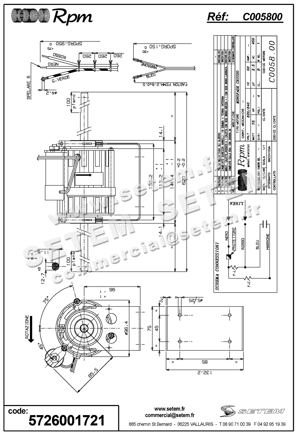 5726001721-MOTEUR RPM C005800