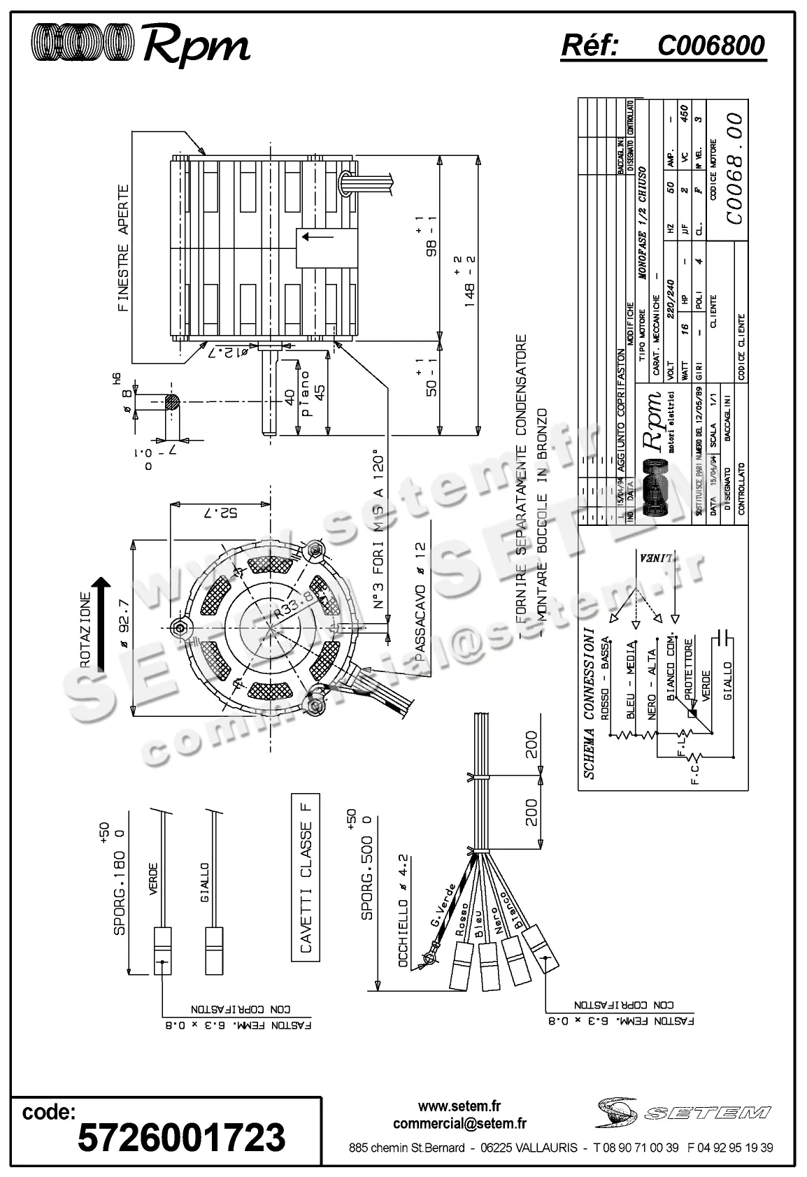 5726001723-MOTEUR RPM C006800