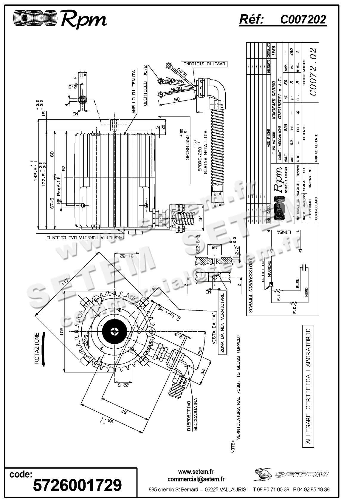 5726001729-MOTEUR RPM C007202