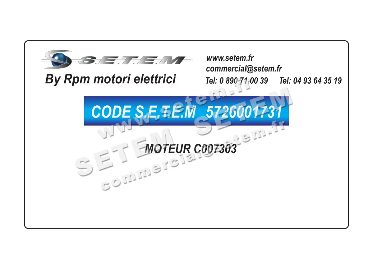 5726001731-MOTEUR RPM C007303 2