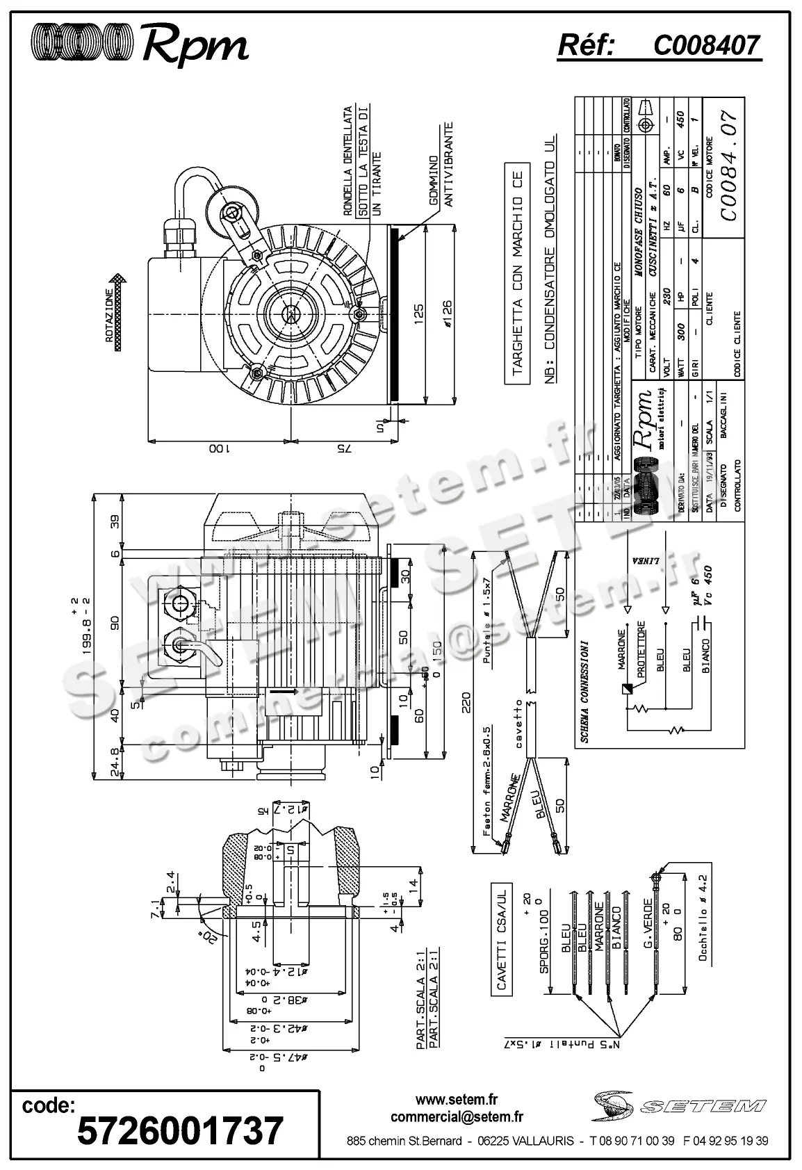 5726001737-MOTEUR RPM C008407