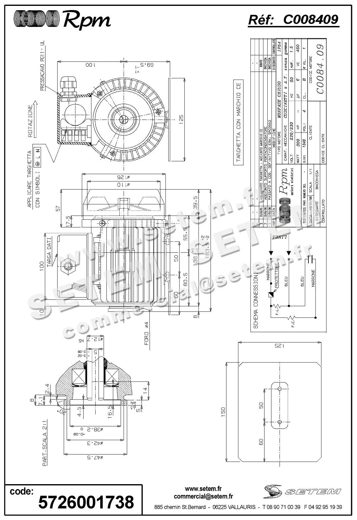 5726001738-MOTEUR RPM C008409