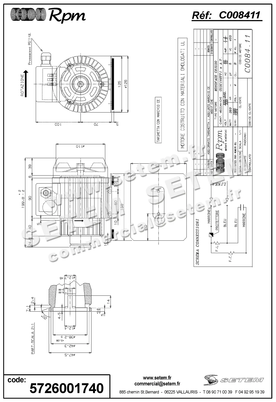 5726001740-MOTEUR RPM C008411