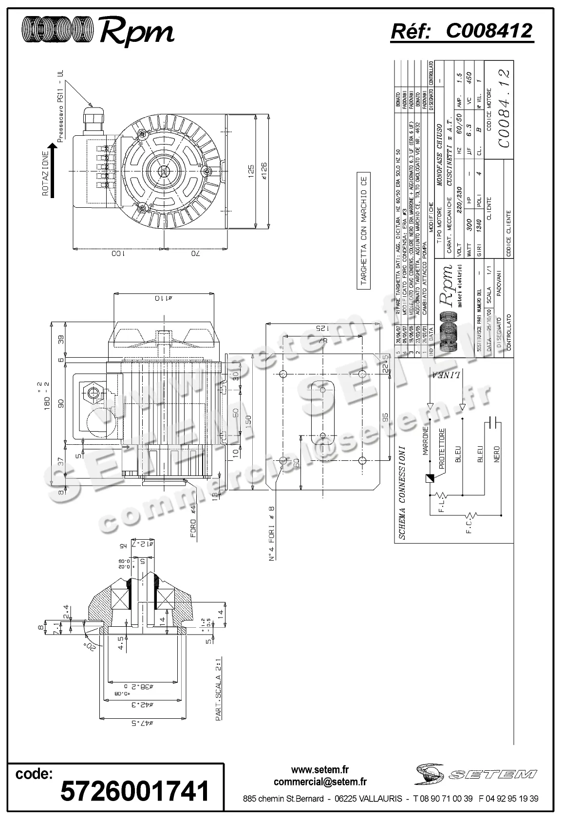 5726001741-MOTEUR RPM C008412