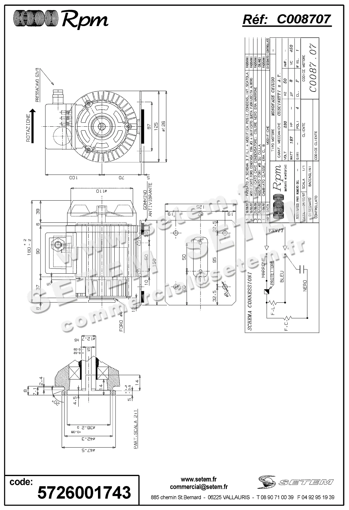 5726001743-MOTEUR RPM C008707