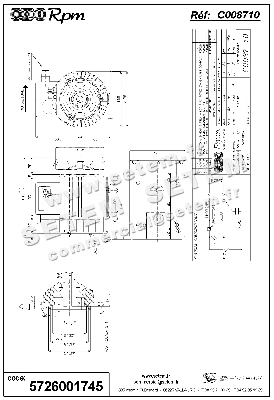 5726001745-MOTEUR RPM C008710