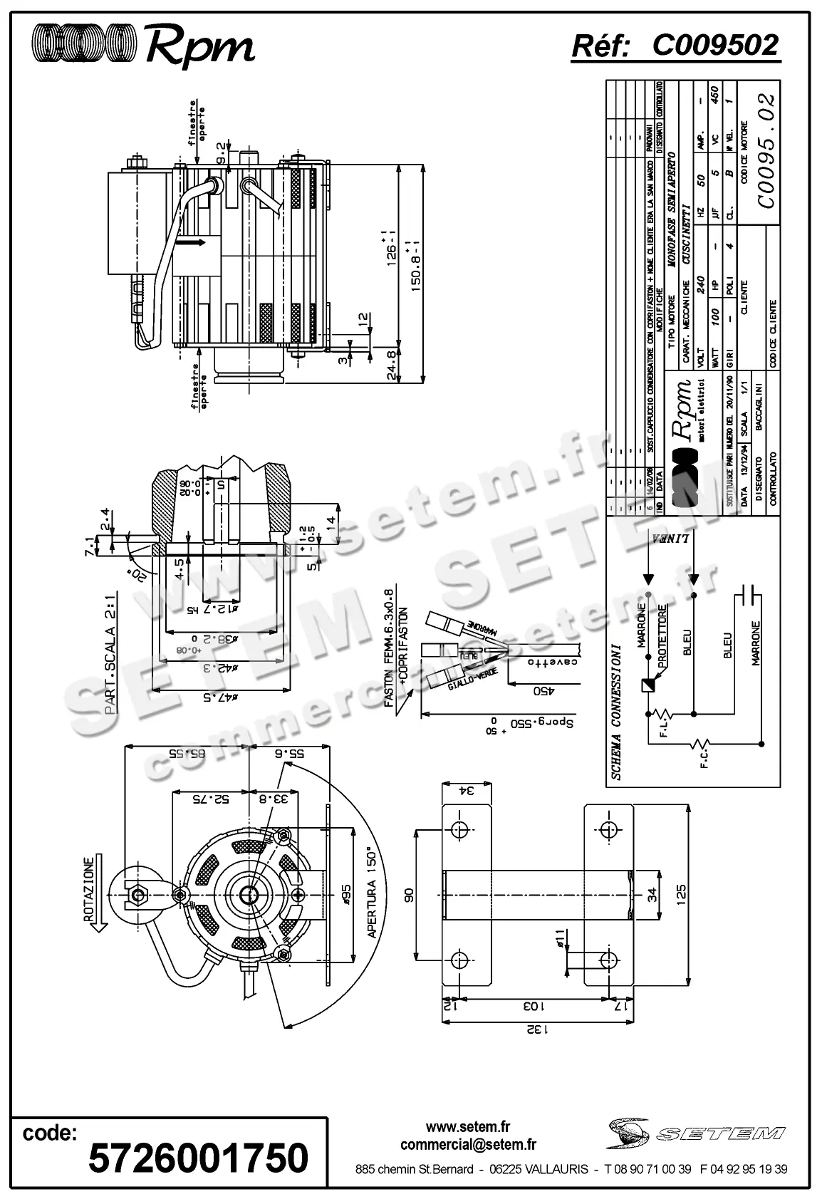 5726001750-MOTEUR RPM C009502