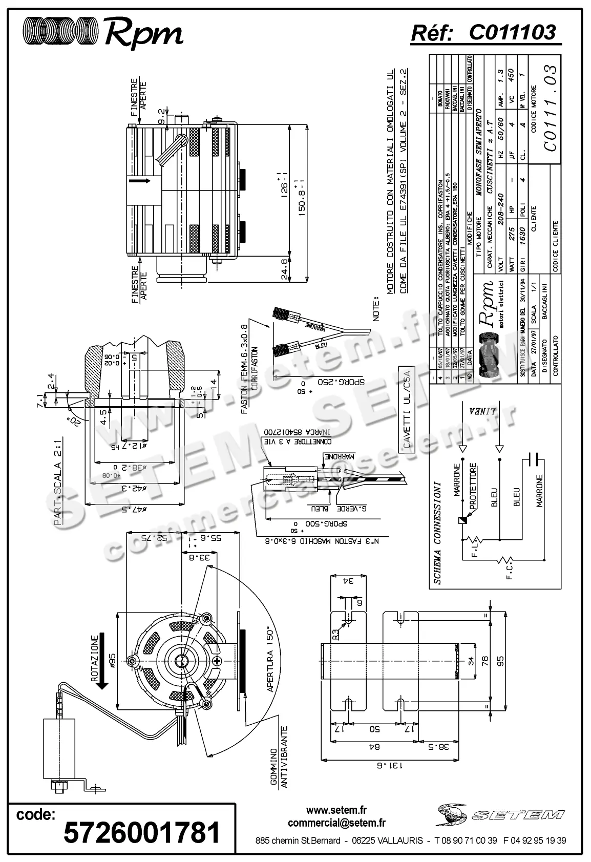 5726001781-MOTEUR RPM C011103