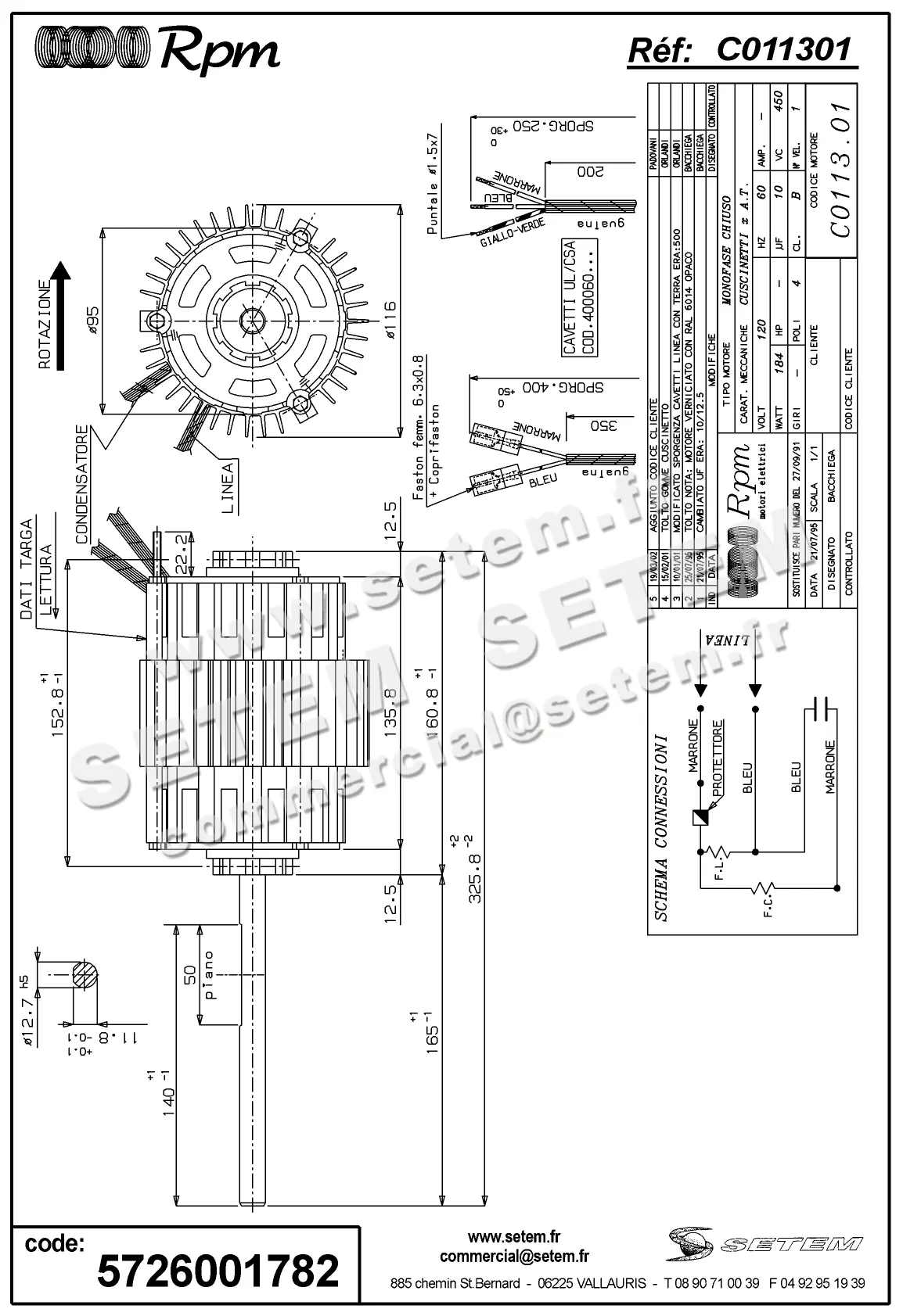 5726001782-MOTEUR RPM C011301