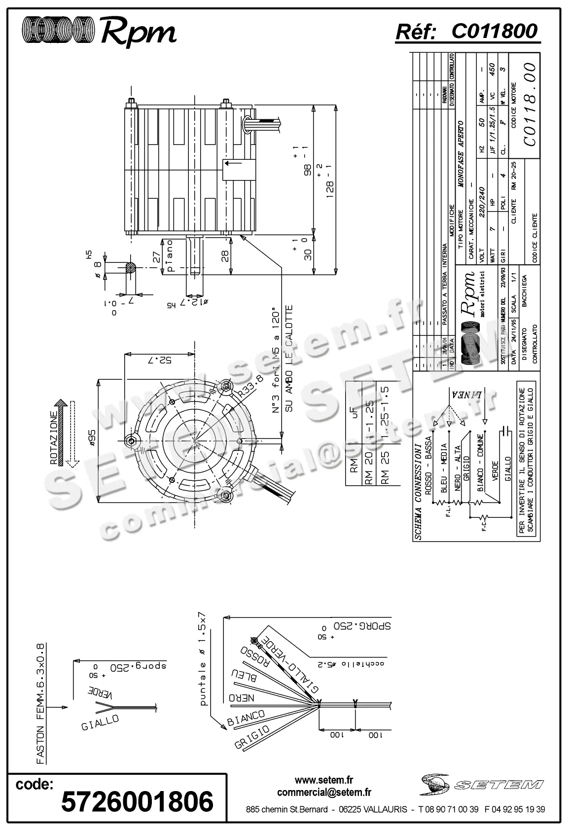 5726001806-MOTEUR RPM C011800