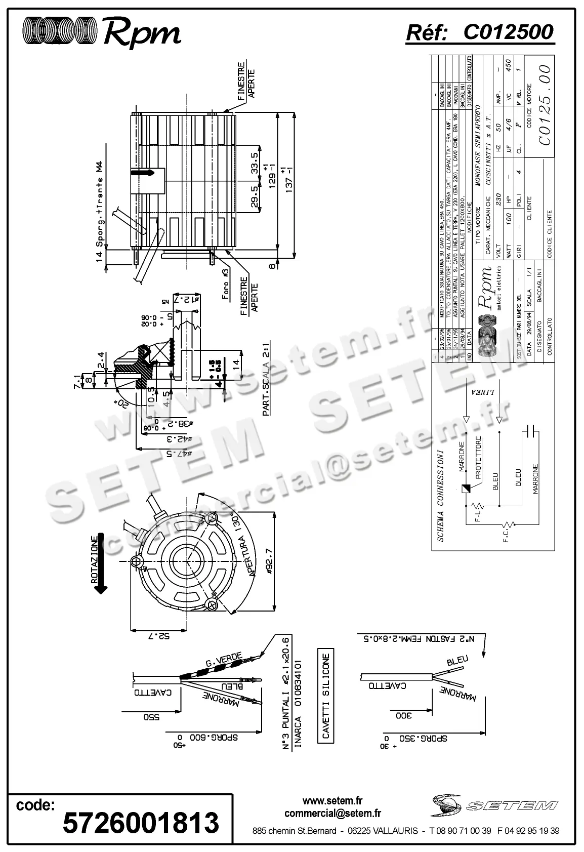 5726001813-MOTEUR RPM C012500