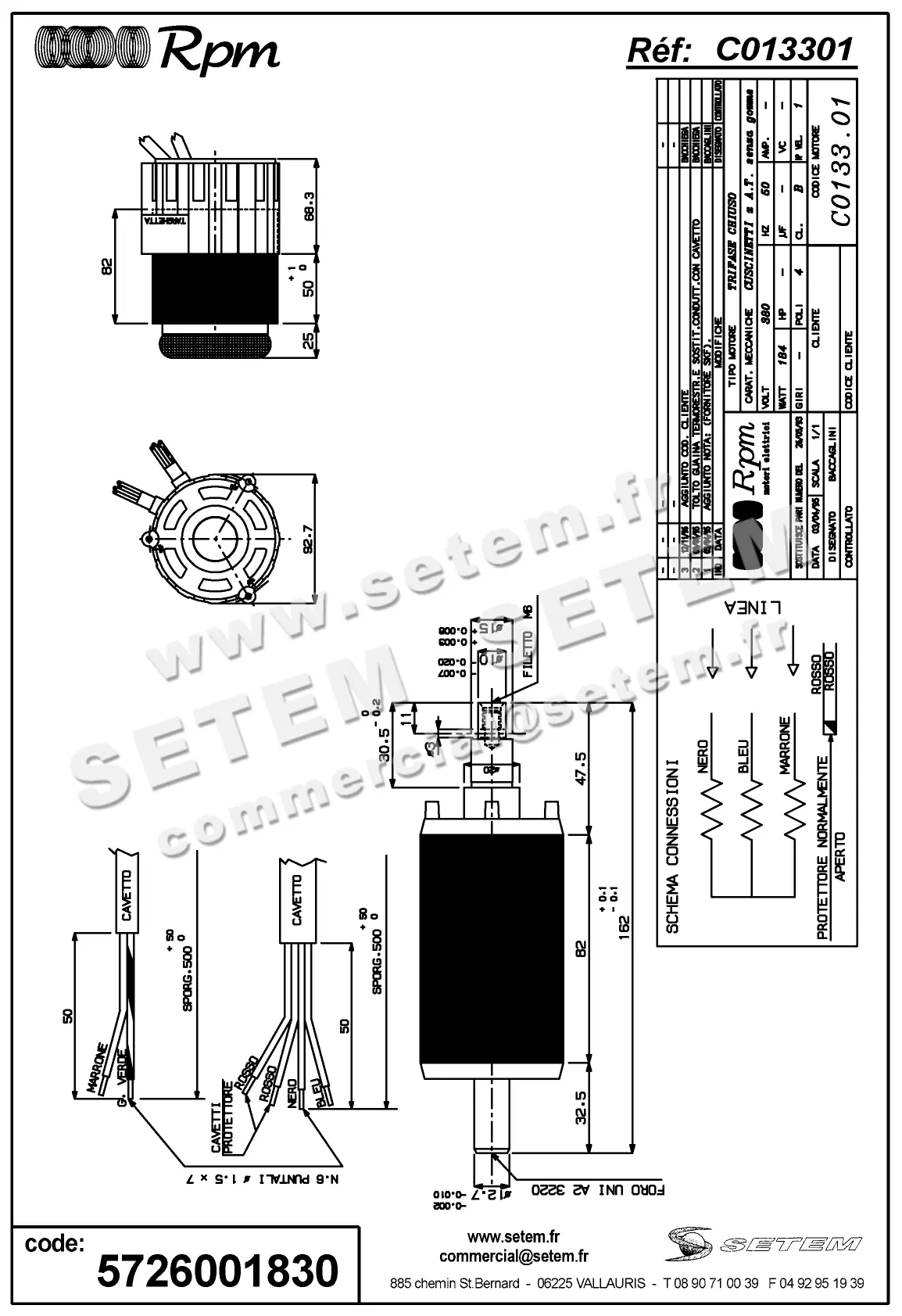 5726001830-MOTEUR RPM C013301