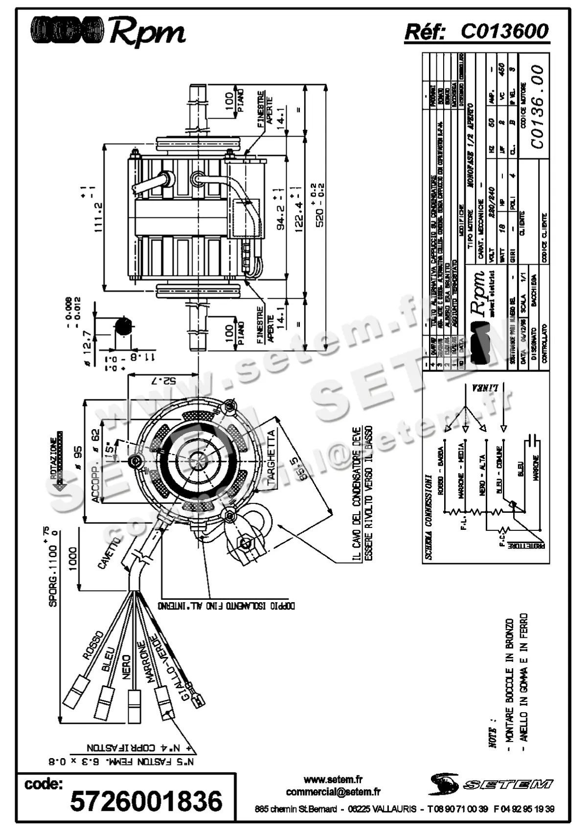 5726001836-MOTEUR RPM C013600