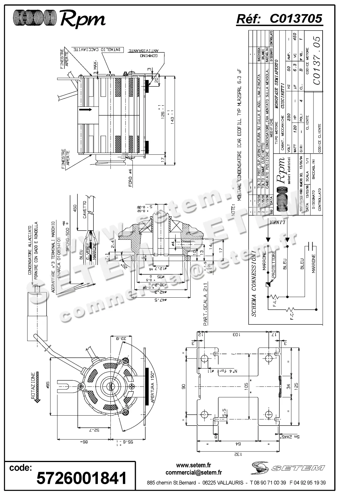 5726001841-MOTEUR RPM C013705