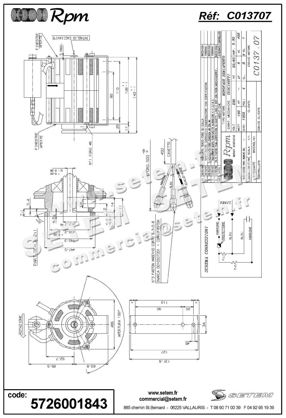 5726001843-MOTEUR RPM C013707