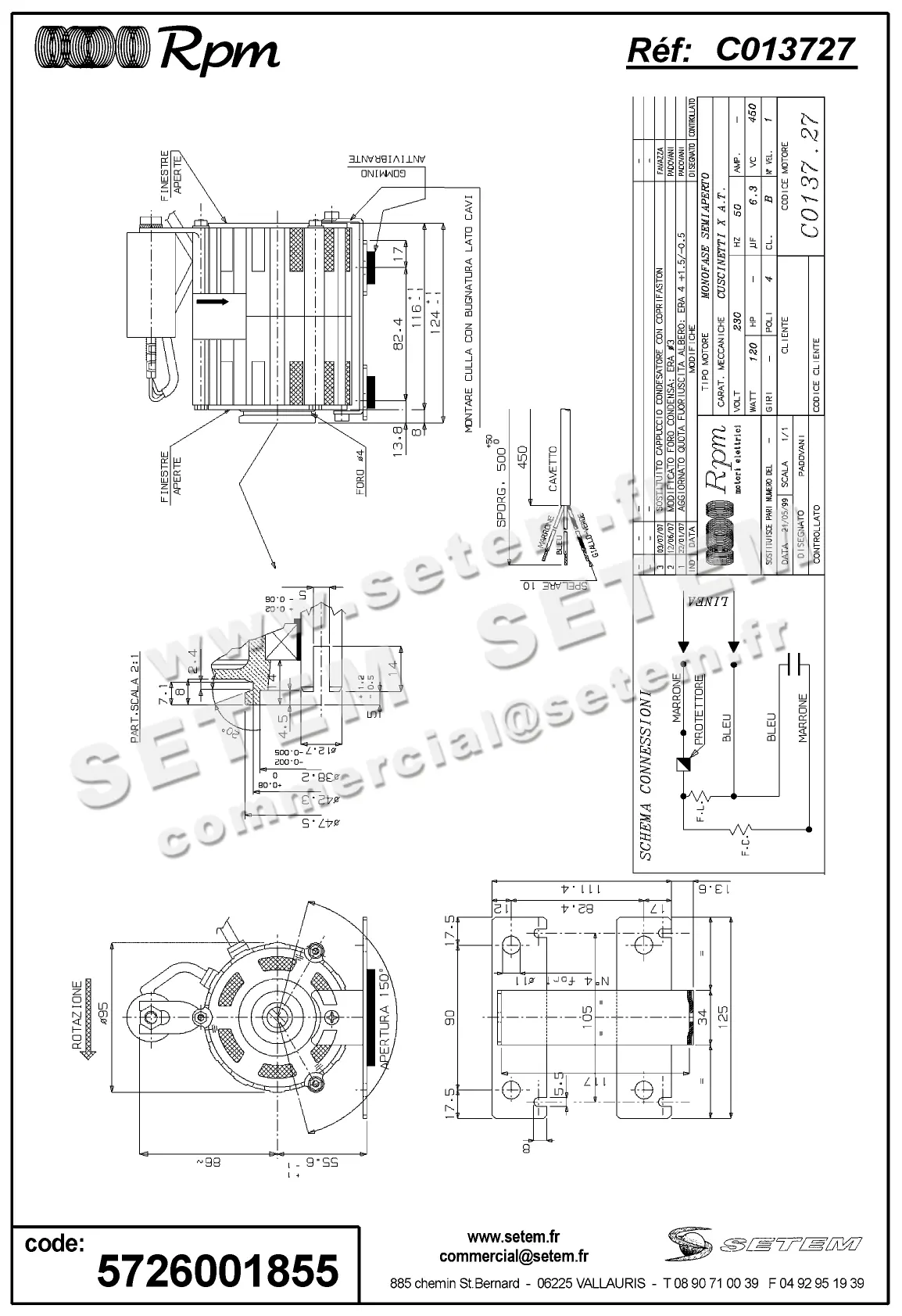 5726001855-MOTEUR RPM C013727