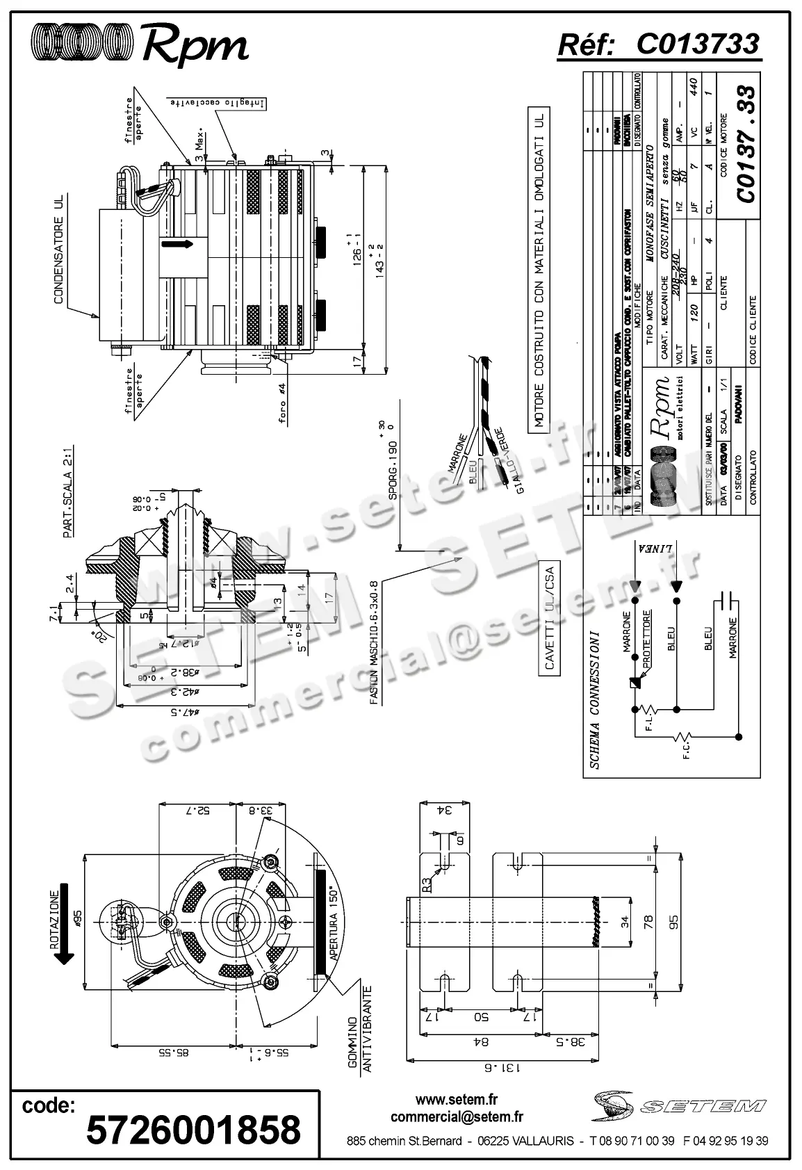 5726001858-MOTEUR RPM C013733