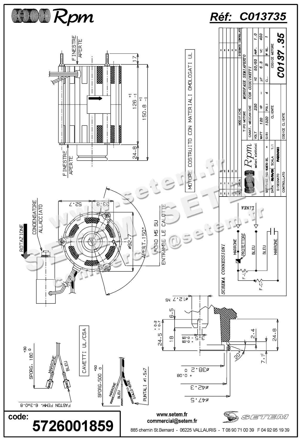 5726001859-MOTEUR RPM C013735