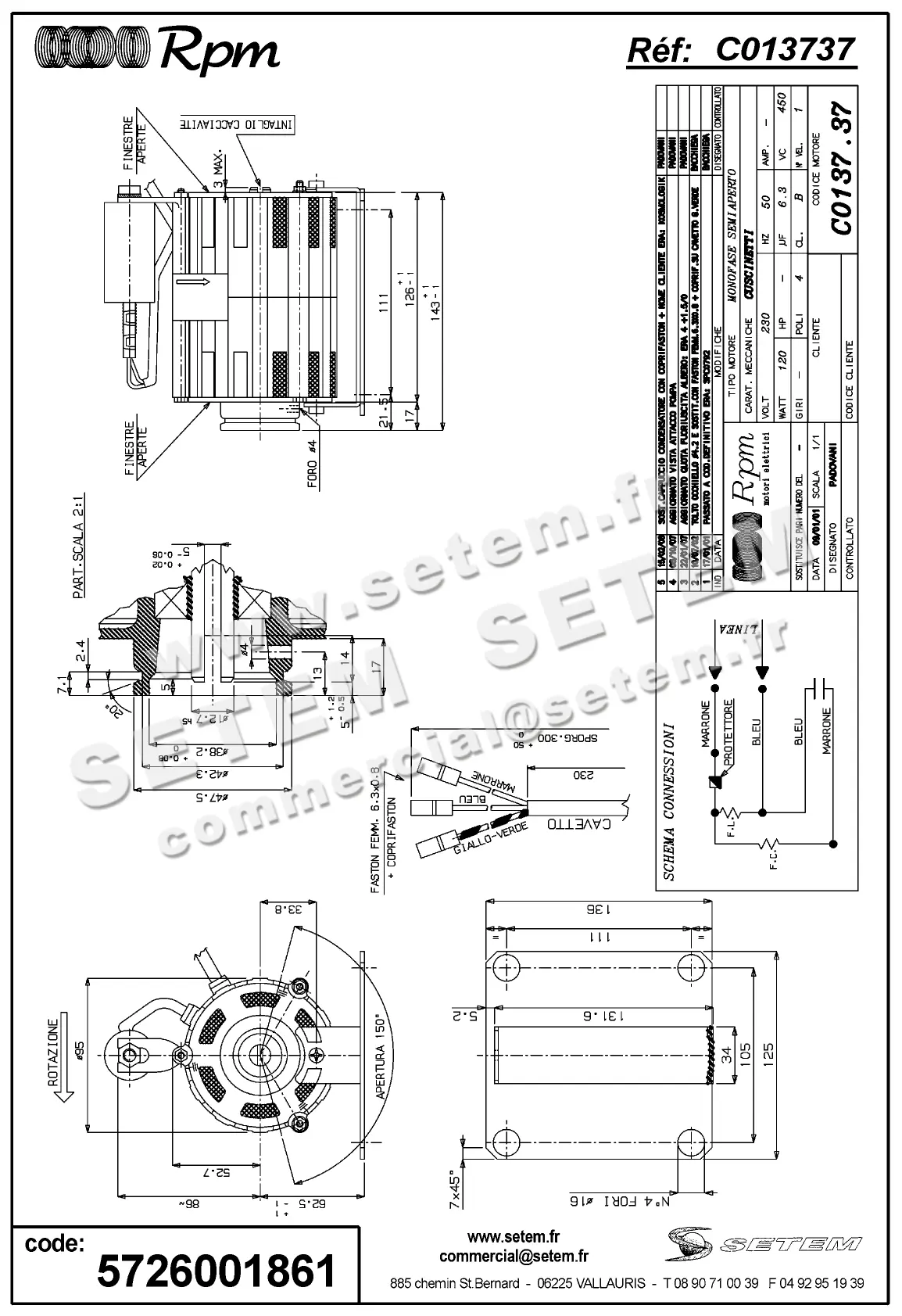 5726001861-MOTEUR RPM C013737