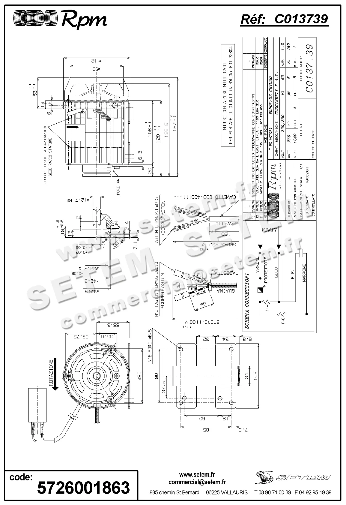 5726001863-MOTEUR RPM C013739