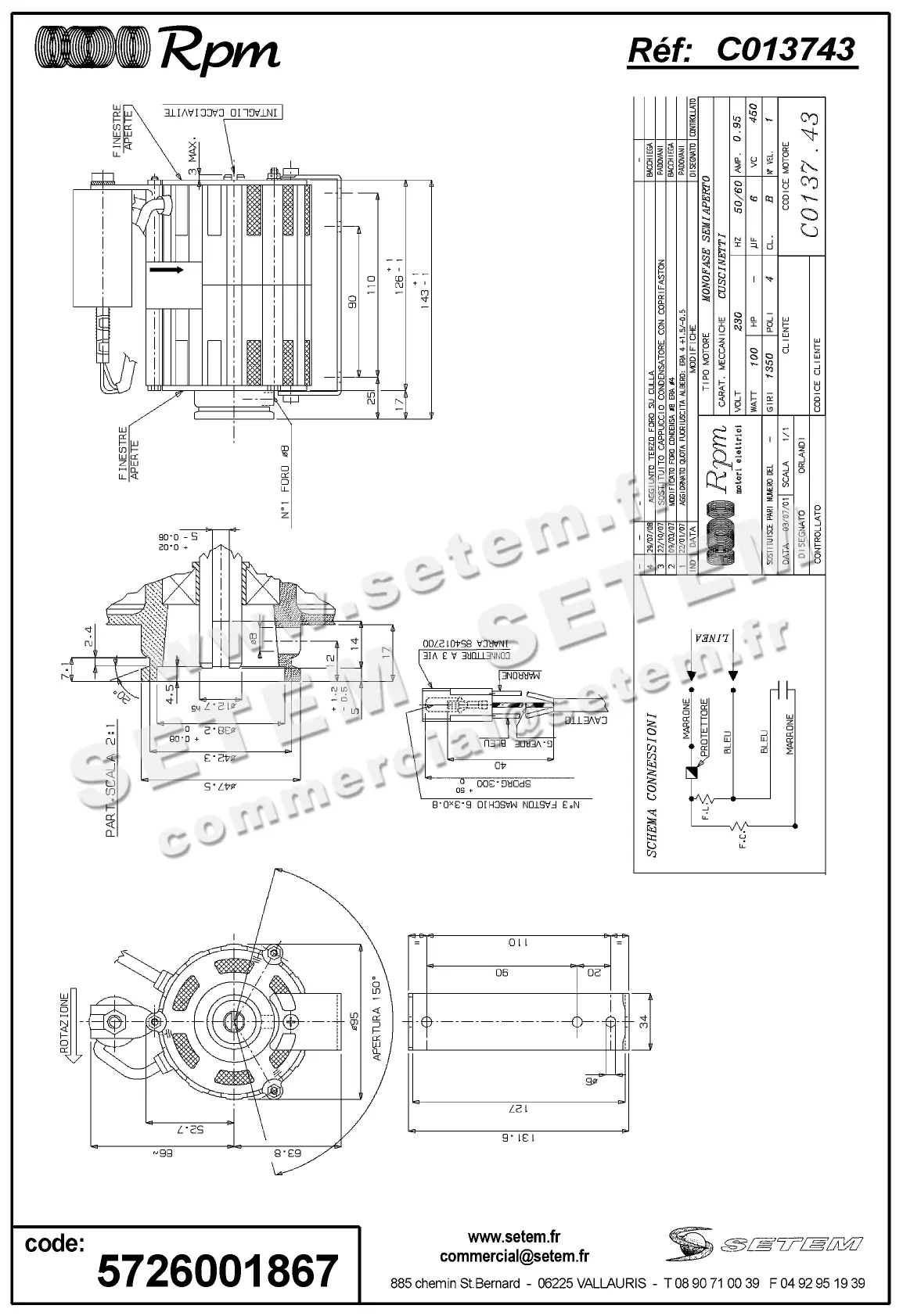 5726001867-MOTEUR RPM C013743