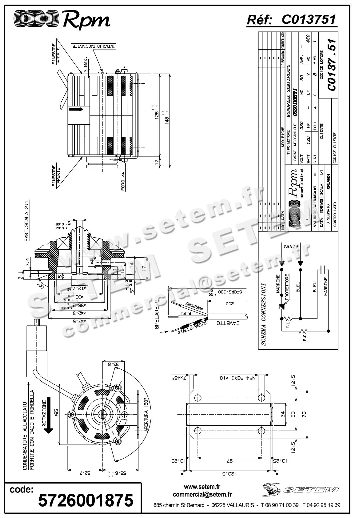 5726001875-MOTEUR RPM C013751