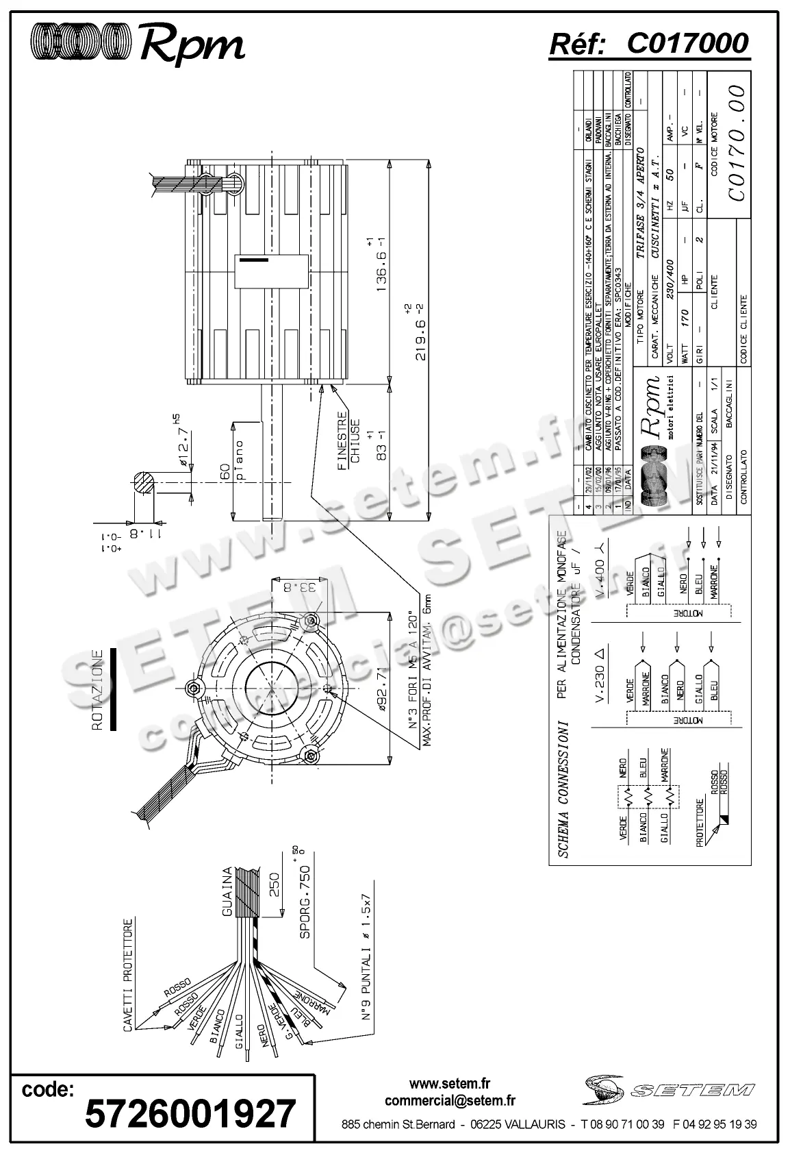 5726001927-MOTEUR RPM C017000