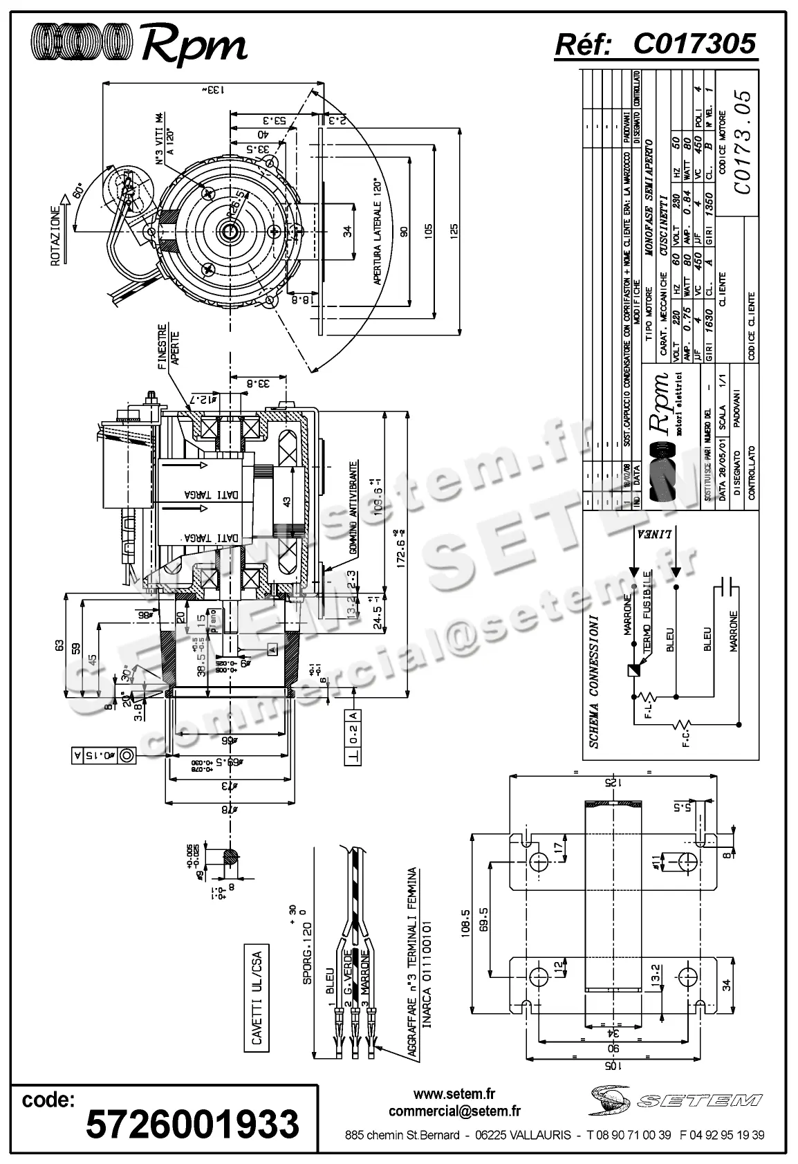 5726001933-MOTEUR RPM C017305