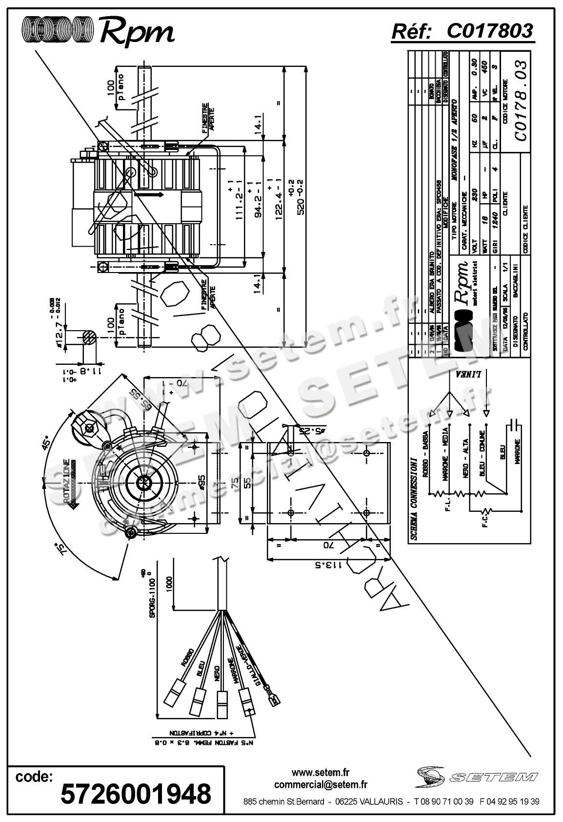 5726001948-MOTEUR RPM C017803
