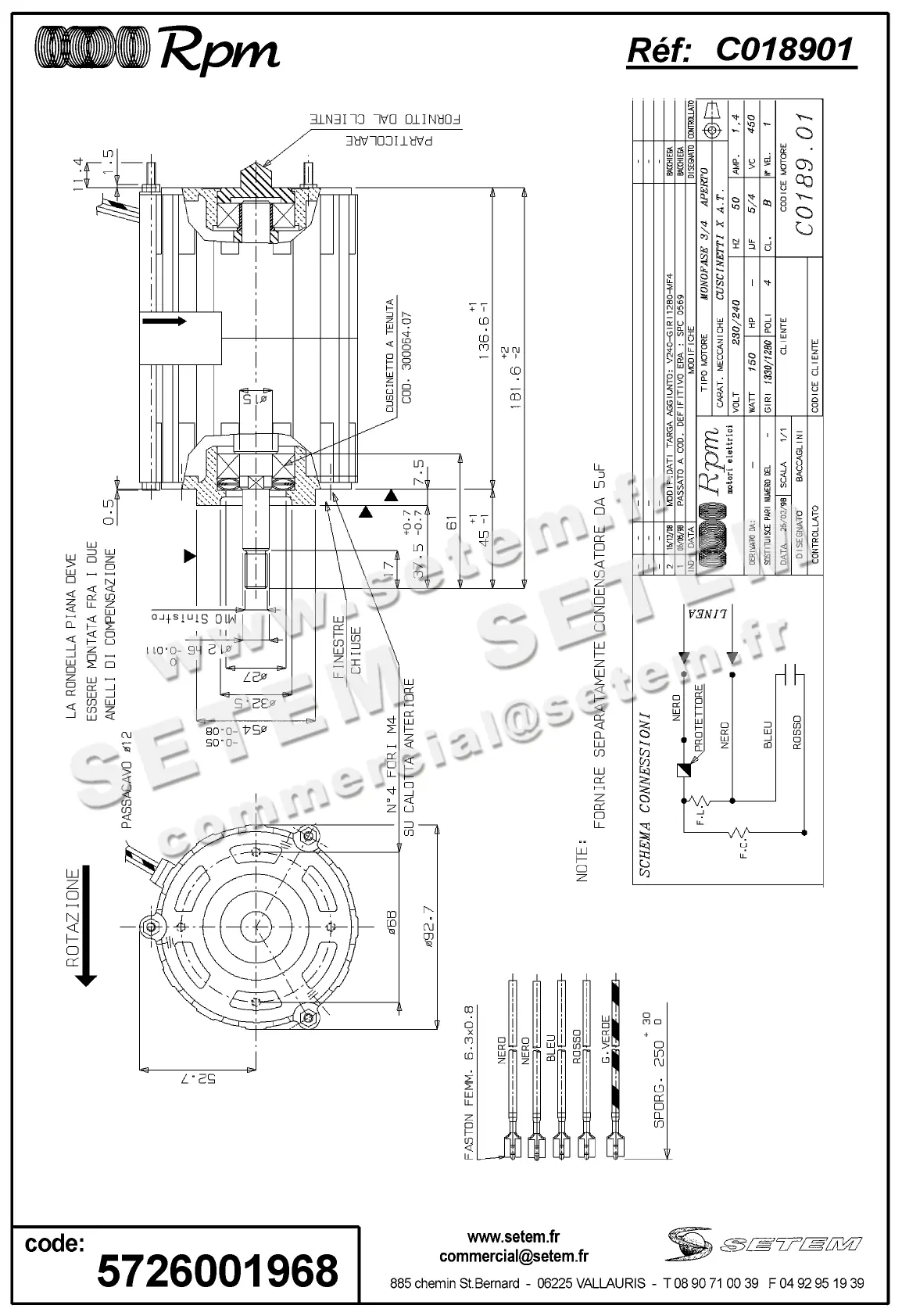 5726001968-MOTEUR RPM C018901