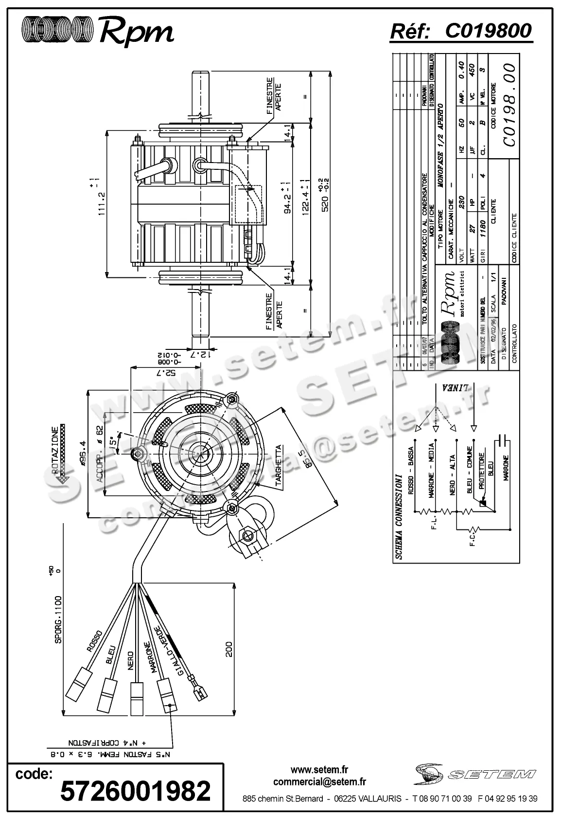 5726001982-MOTEUR RPM C019800