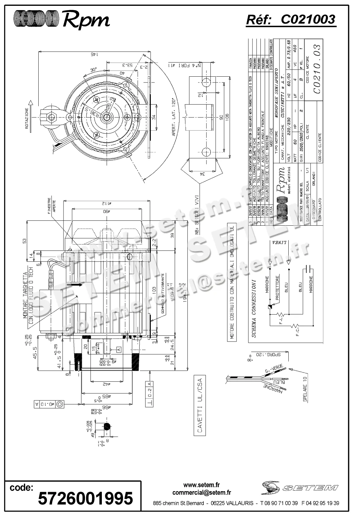 5726001995-MOTEUR RPM C021003