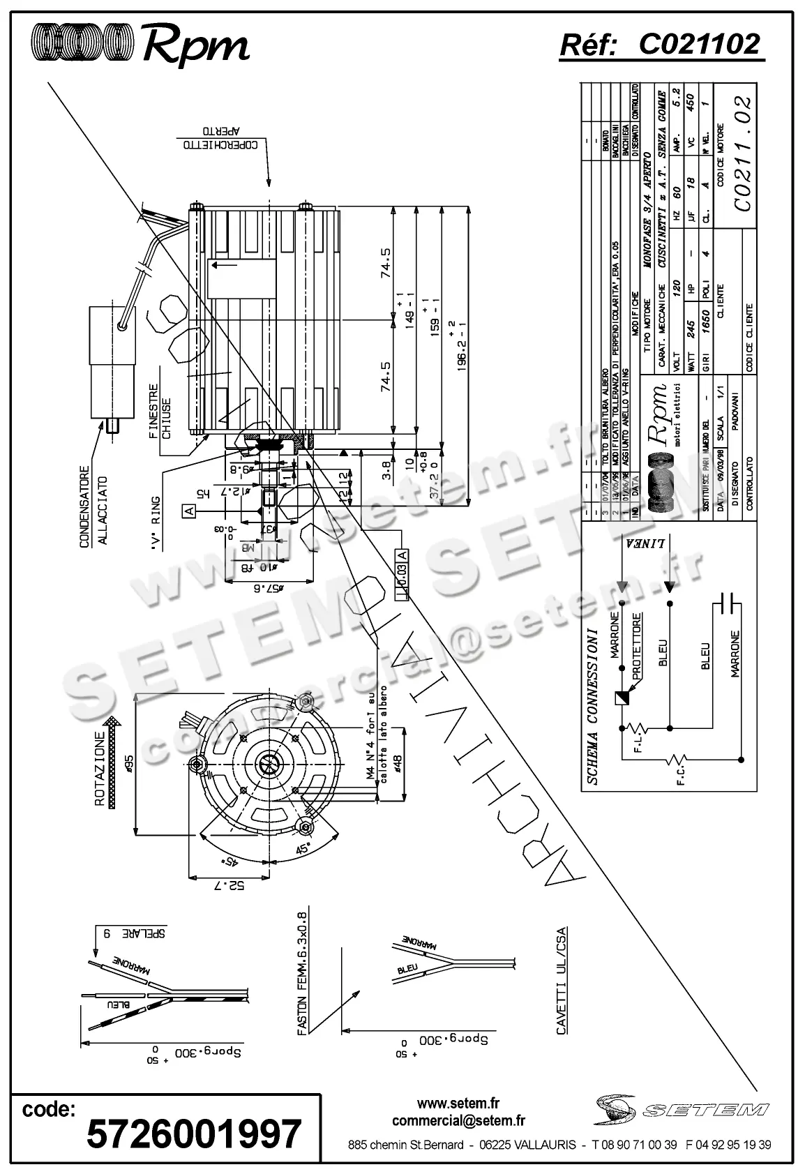 5726001997-MOTEUR RPM C021102
