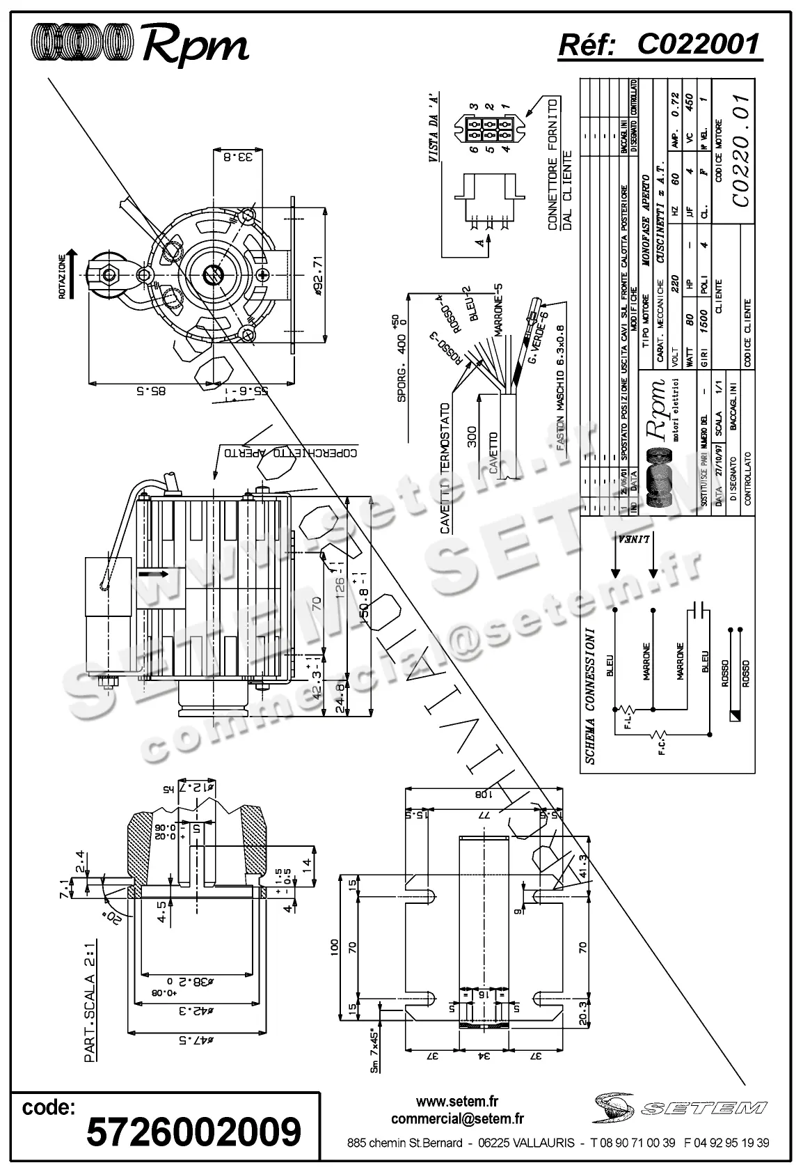 5726002009-MOTEUR RPM C022001