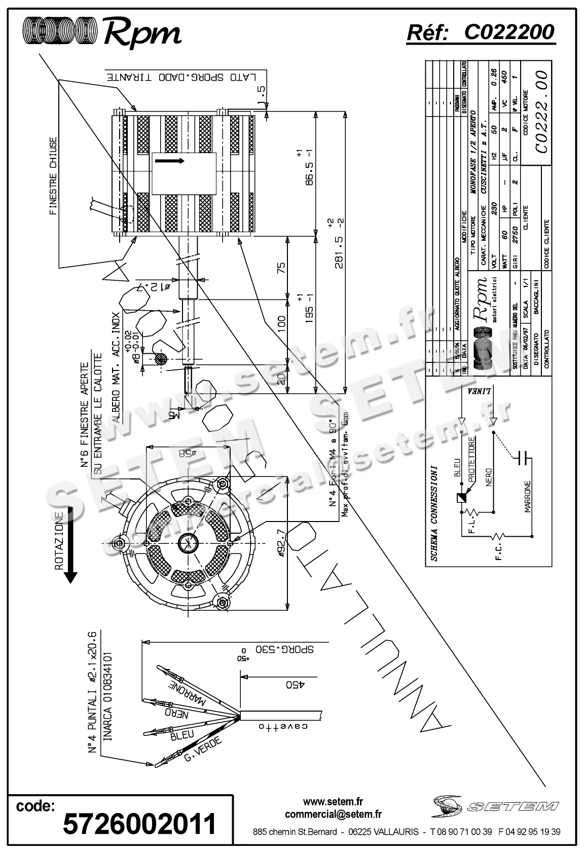 5726002011-MOTEUR RPM C022200