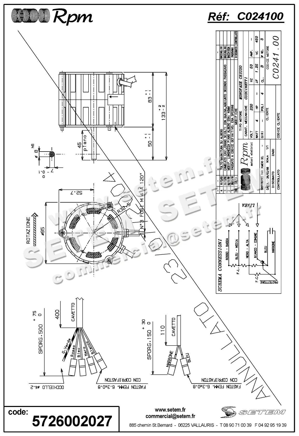 5726002027-MOTEUR RPM C024100