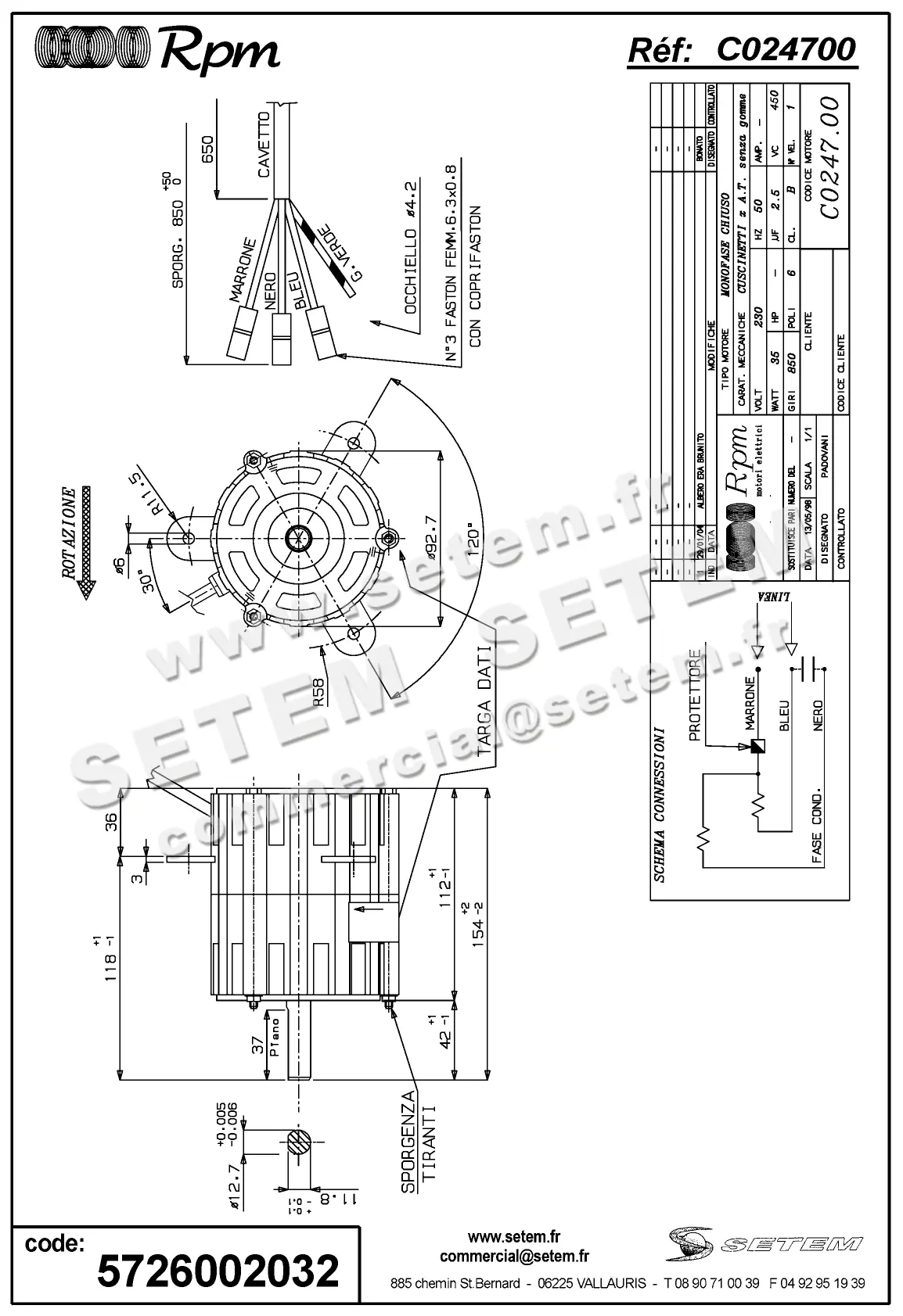 5726002032-MOTEUR RPM C024700